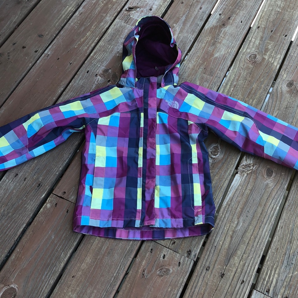 Girls The North Fave Hyvent rain jacket. VGUC xs